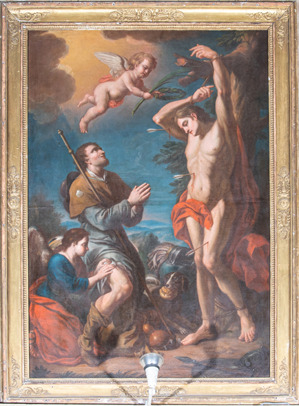 tableau : saint Roch et saint Sébastien