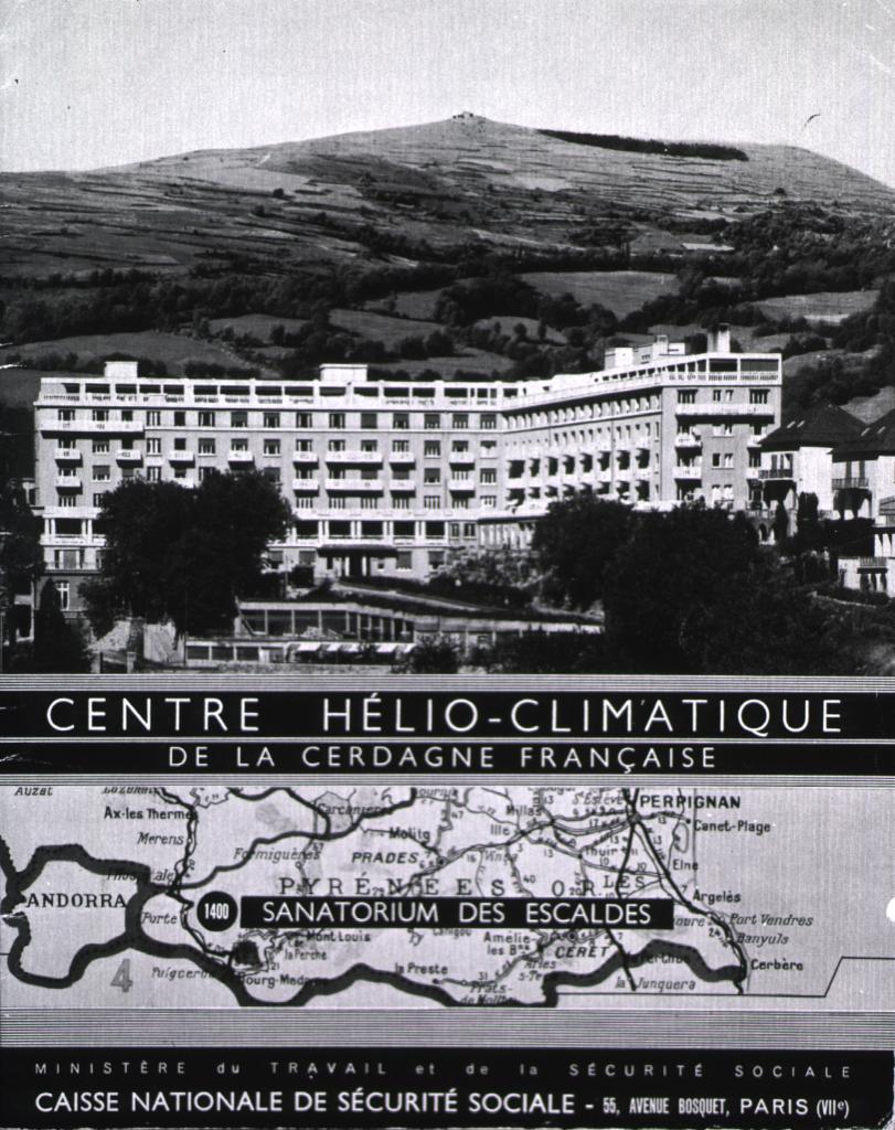 ancienne station thermale des Escaldes,puis sanatorium puis établissement médical