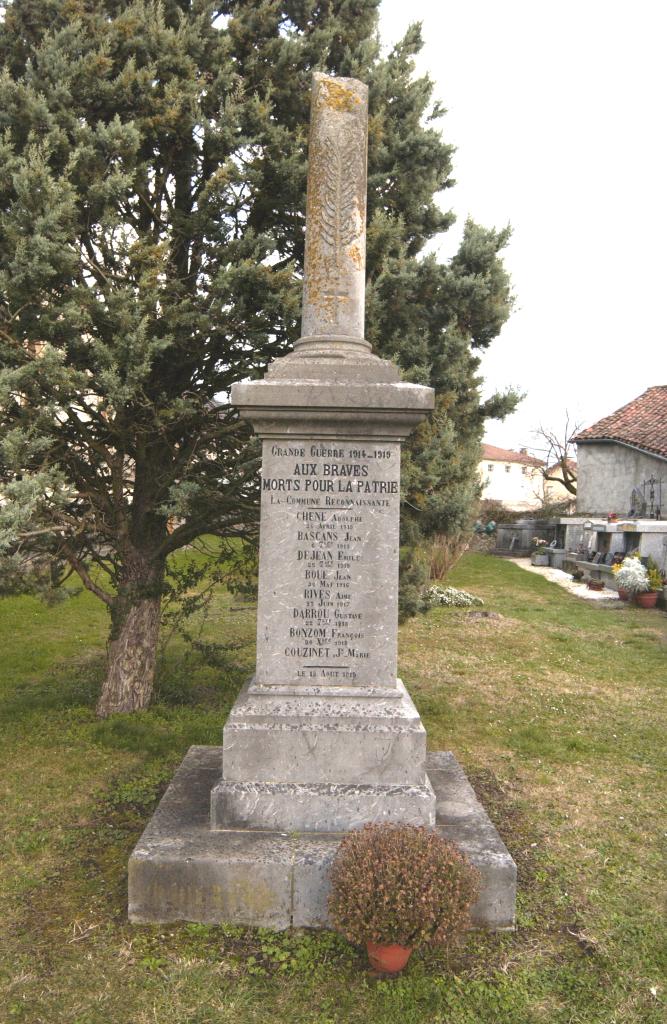 monument aux morts de la guerre de 1914-1919
