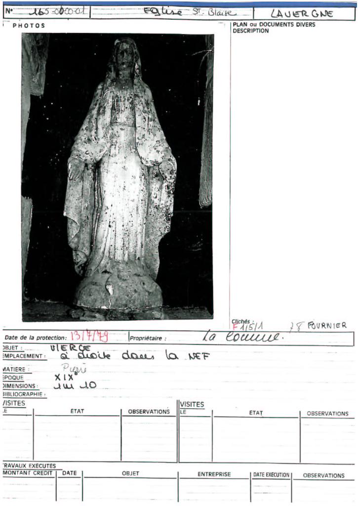 statue : Vierge de l'Apocalypse