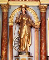 statue : sainte Catherine d'Alexandrie