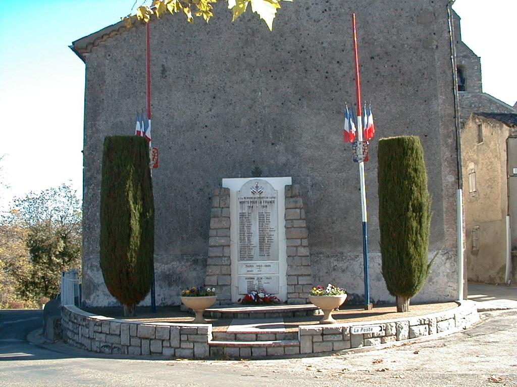 monument aux morts de la guerre de 1914-1918, des T. O. E. de 1925-1926 (Maroc) et de la guerre de 1939-1945