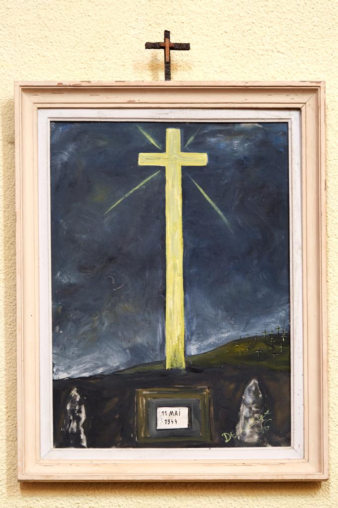 chemin de croix : ensemble de 14 tableaux