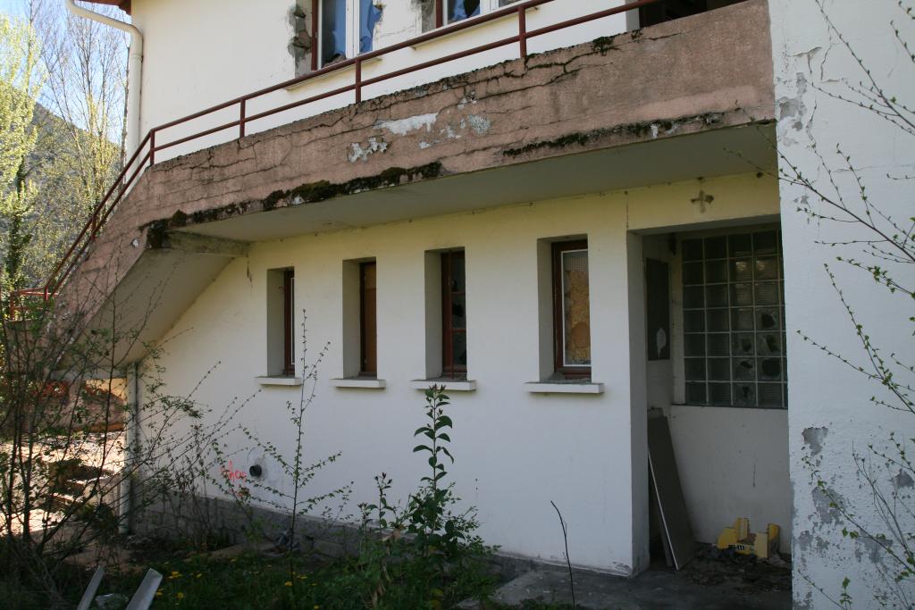 maison du directeur de l'hôpital de Sabart, détruite