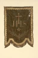 voile d'exposition du saint sacrement : I.H.S.