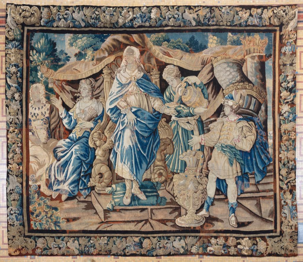 tenture murale, tapisserie de la reine Artémise