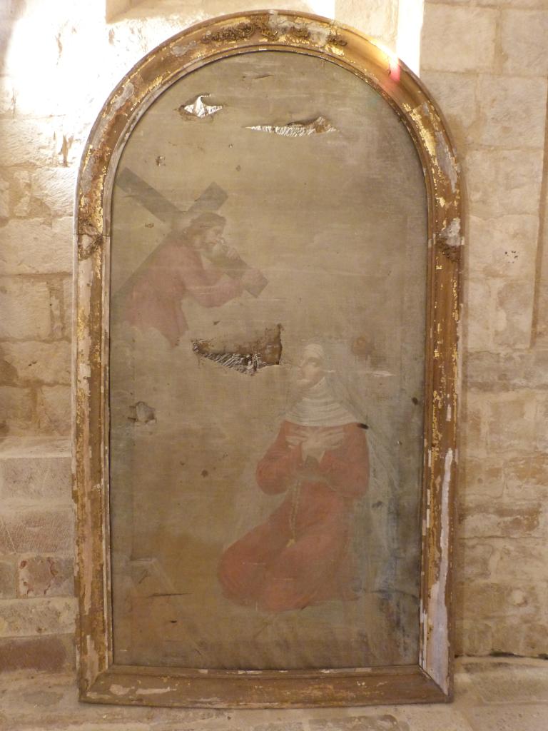 tableau : Apparition du Christ à sainte Fleur