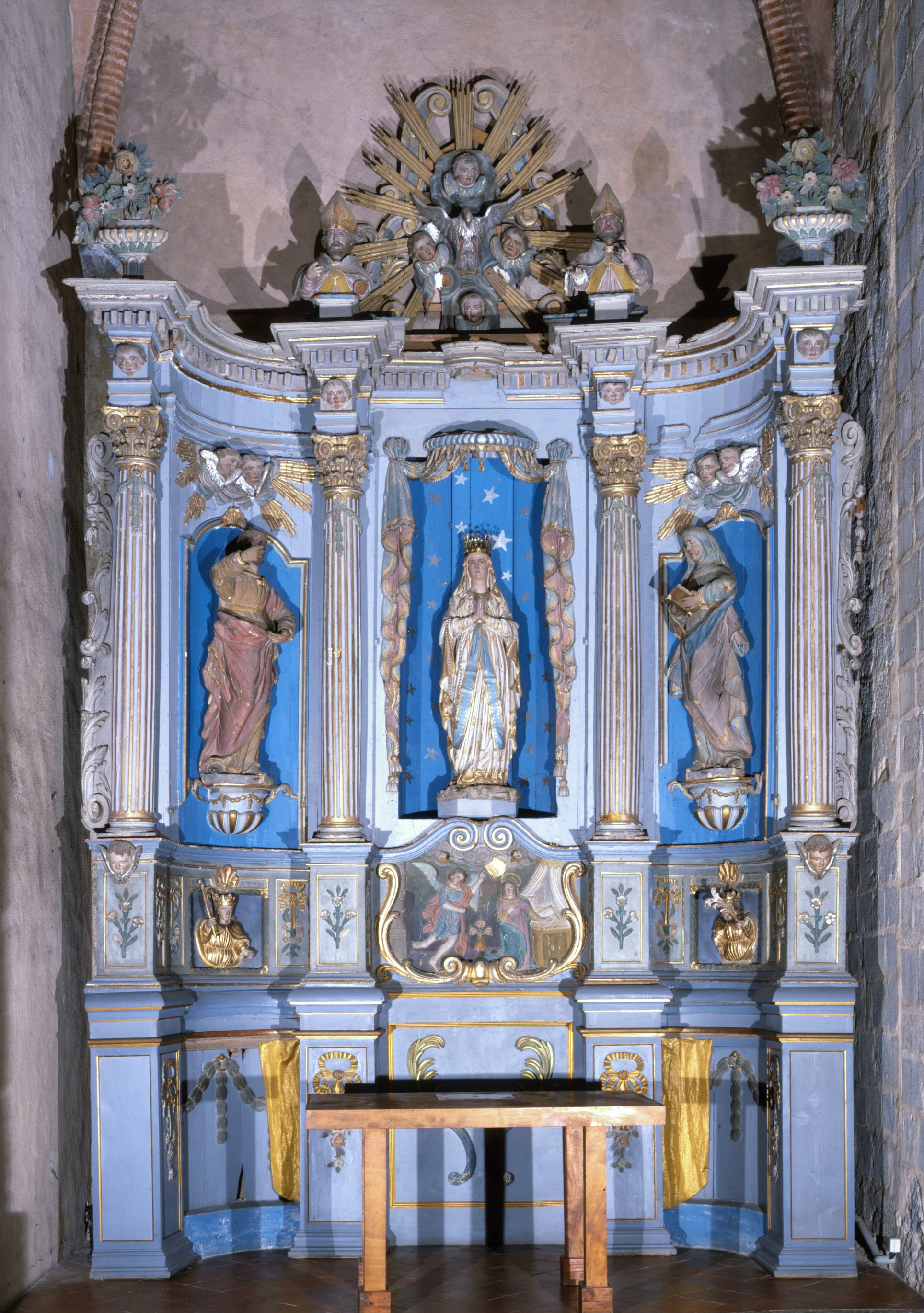 retable architecturé de l'Immaculée Conception