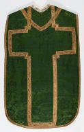 Chasuble verte avec étole et voile de calice