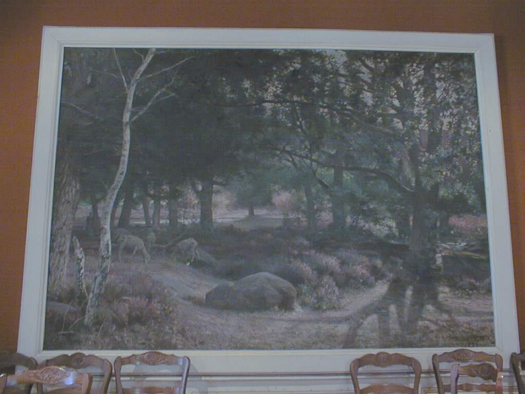 tableau et son cadre : Forêt de Fontainebleau, Septembre