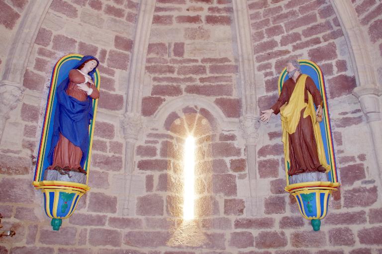 paire de statues : Marie et Joseph