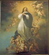 tableau et son cadre : l'Assomption de la Vierge