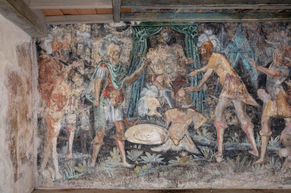 Les peintures murales du studiolo
