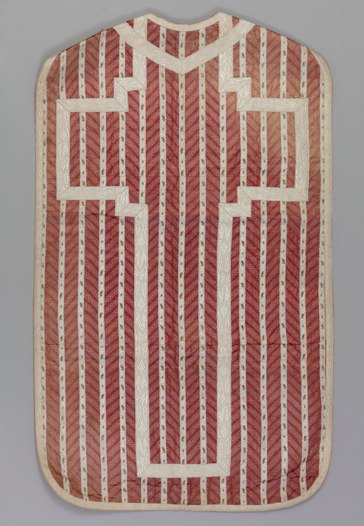 chasuble rouge et bourse de corporal