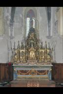 Ensemble du maître-autel (tabernacle, exposition, chandeliers d'autel (6))