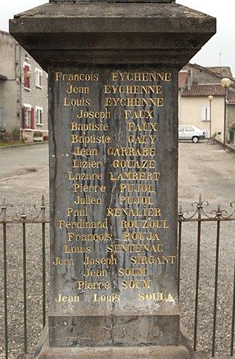 monument aux morts de la guerre de 1914-1918 et de la guerre de 1939-1945