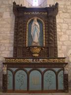 retable dédié à Notre Dame de Lourde