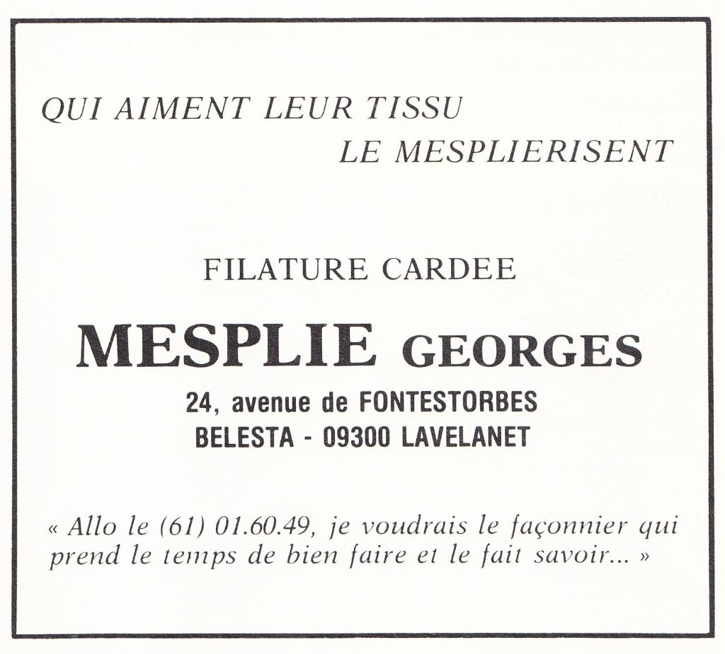 filature de laine Michau, puis Mesplié