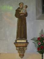 statue (petite nature), console : saint Antoine de Padoue et l'Enfant Jesus