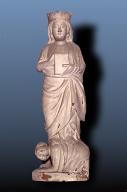statue:Sainte Catherine d'Alexandrie foulant aux pieds l'empereur Maximien