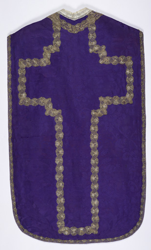ornement liturgique catholique violet (n° 25)