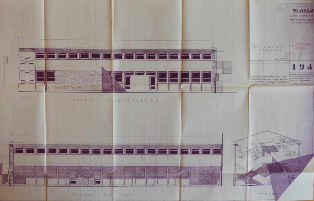 ancienne école secondaire libre puis école primaire, actuellement groupe scolaire et collège dit Collège d'Istrie