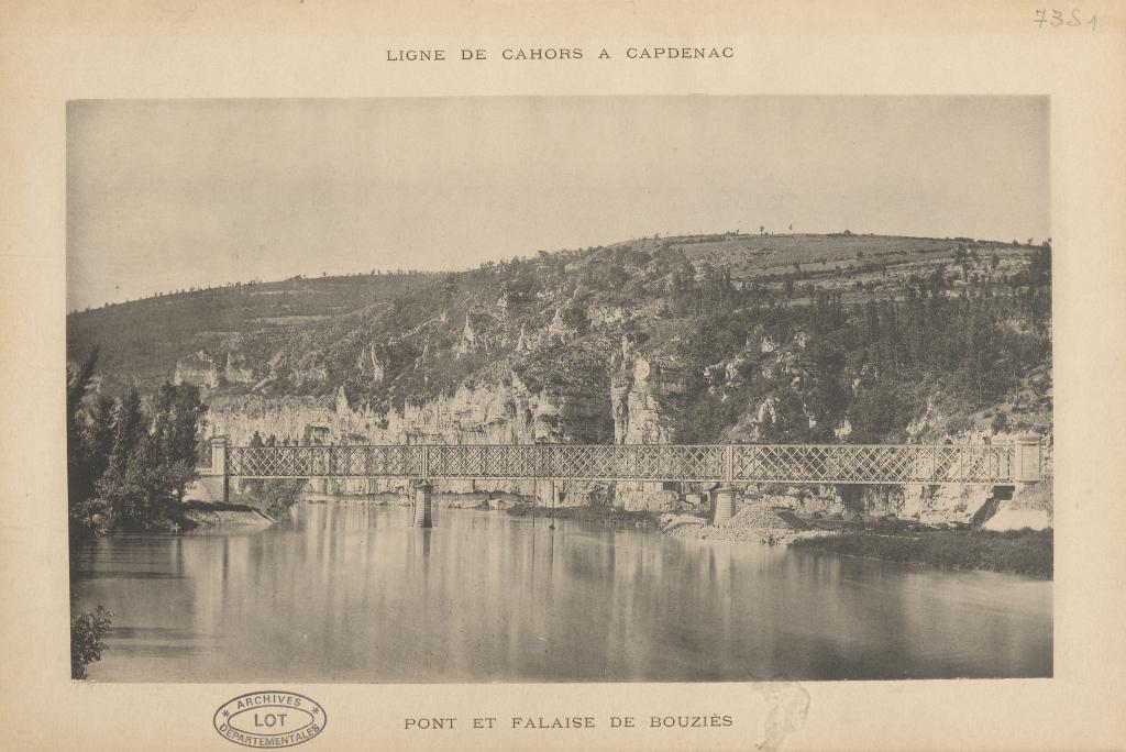 pont de Bouziès sur le Lot, pont Eiffel ou pont de Conduché