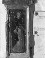 éléments de retable : deux colonnes, deux socles