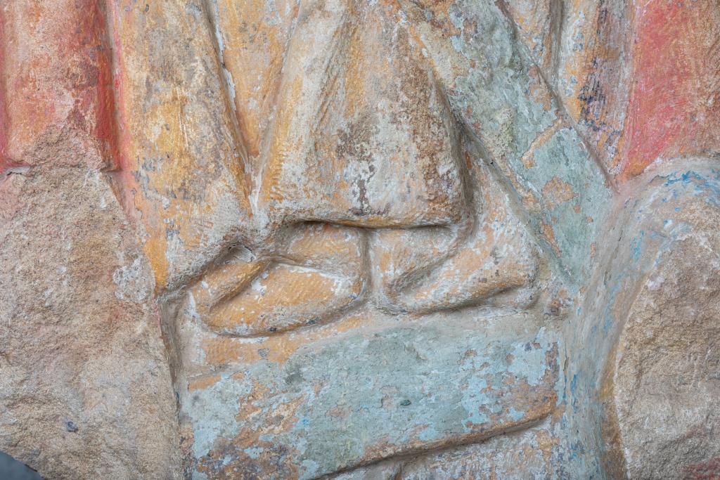 groupe sculpté de la Mise au tombeau
