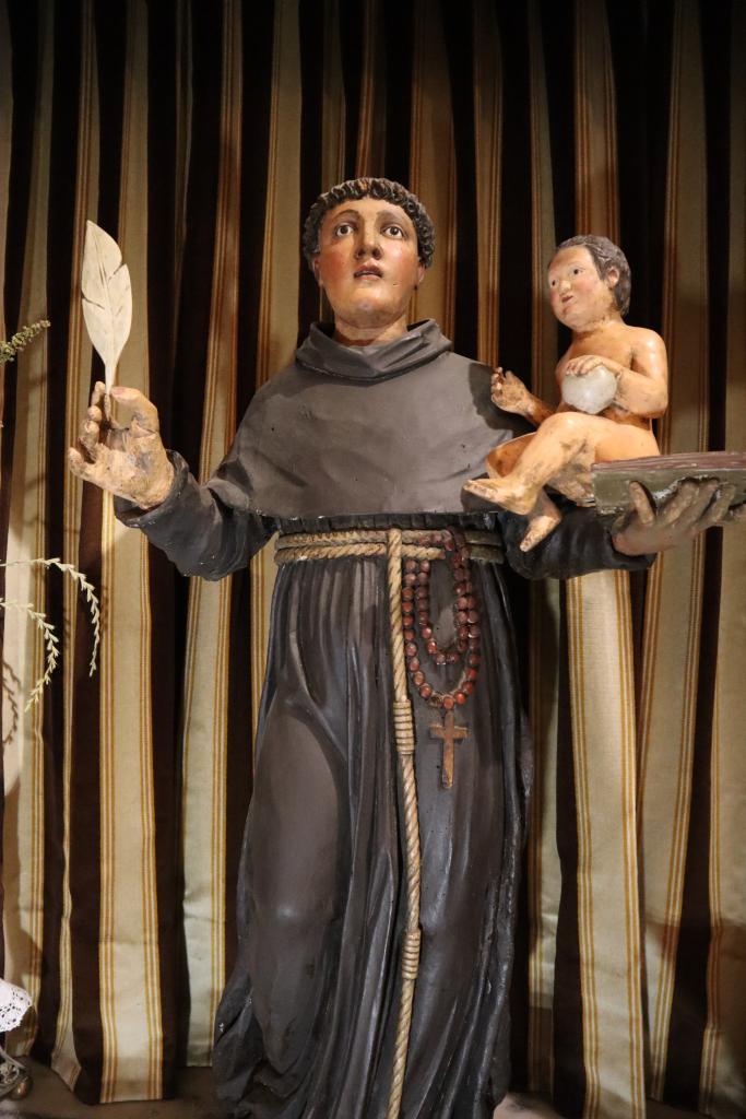 Statue de saint Antoine de Padoue (du retable de saint Antoine de Padoue, disparu)