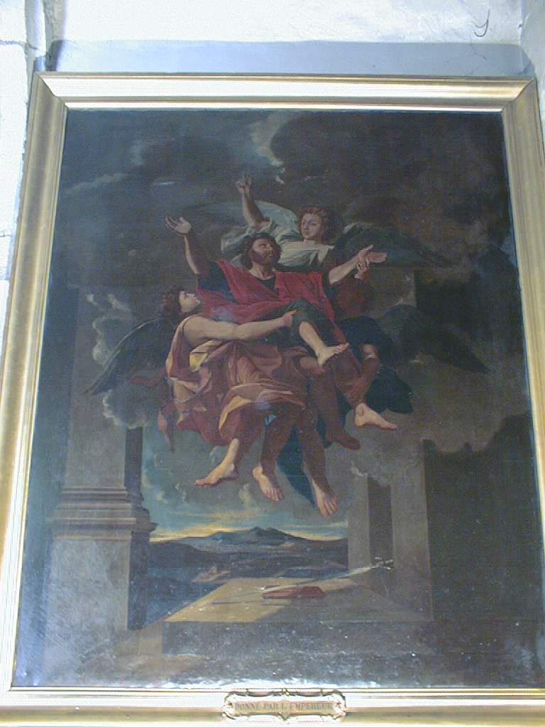 tableau et son cadre : Le Ravissement de saint Paul