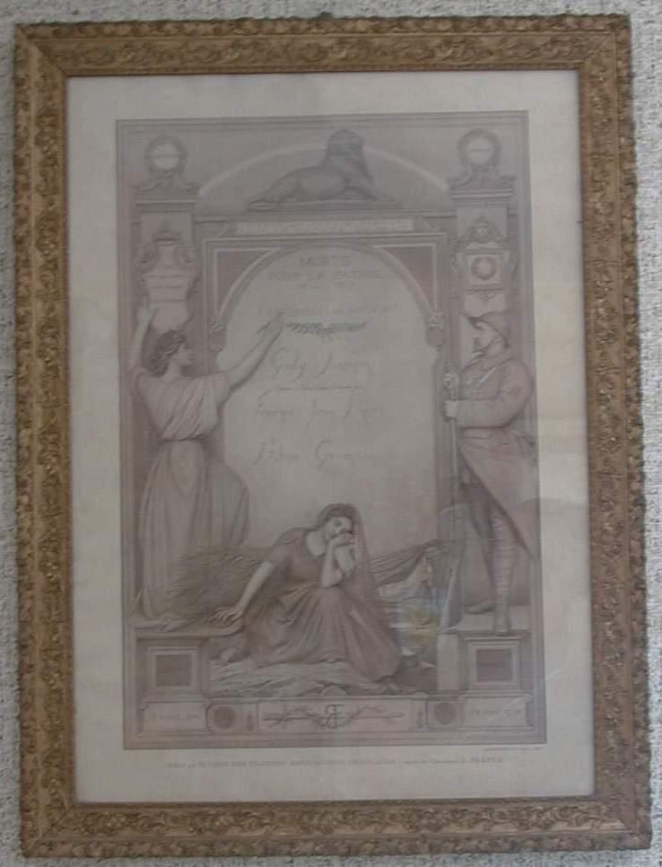tableau commémoratif des morts de la guerre de 1914-1919