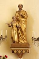 groupe sculpté : saint Joseph et l'Enfant Jésus