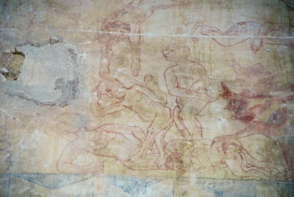 peinture monumentale : Les peintures du choeur et les Vertus
