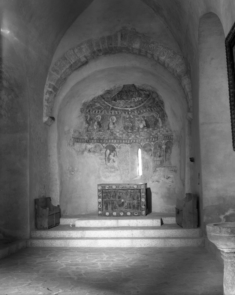 Peintures monumentales : Cène (la), mois de l'Année (les), Christ en majesté