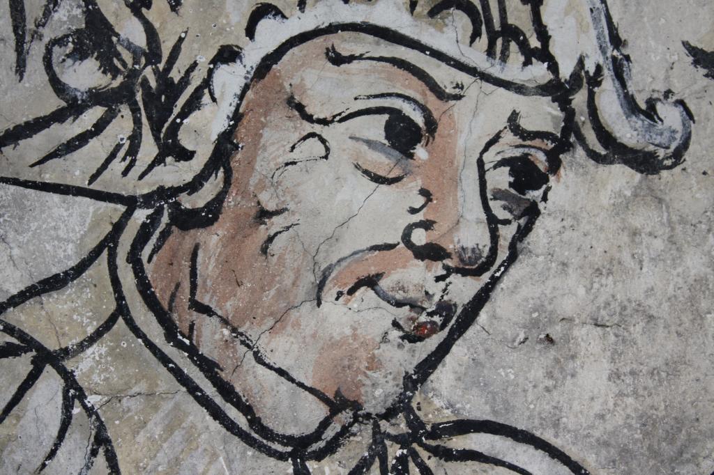 peinture monumentale de la voûte de la nef